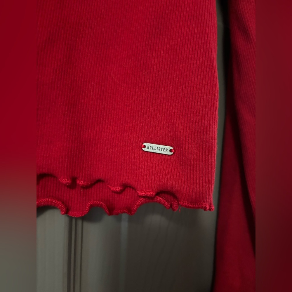 Hollister Co. long sleeve ribbed baby tee size large - Picture 4 of 5